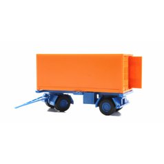 ig66618225 Přívěs kontejner oranžový - stavebnice (H0)