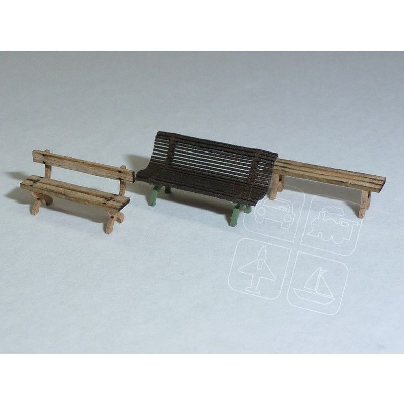 Igra Model 131019 - Kit Di 9 Panchine In Scala Per Stazione FS, Modellismo Ferroviario